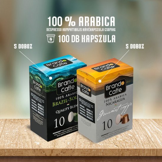 100 % Arabica Nespresso kompatibilis kávékapszula csomag